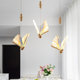 Modern Light Luxury Duplex Staircase Long Chandelier Bar Table Lamp Apartment Loft Restaurant Island Table Shop Decoration Butterfly Chandelier