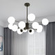 Nordic Living Room Chandelier, Simple, Modern and Elegant, Creative Dining Room and Bedroom Lamp, Personalized Home-Use Internet-Famous Magic Bean Molecular Lamp