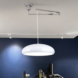 Movable Restaurant Lamp, Nordic Designer Style Rotating Dining Table Chandelier, Simple Bar Table Lamp, Study Office Smart Lamp