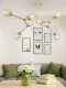 Nordic Living Room Lamp, Simple, Modern, Elegant, Creative and Unique, Dining Room, Bedroom Chandelier, Magic Bean Molecule Clothing Store Lighting Fixtures