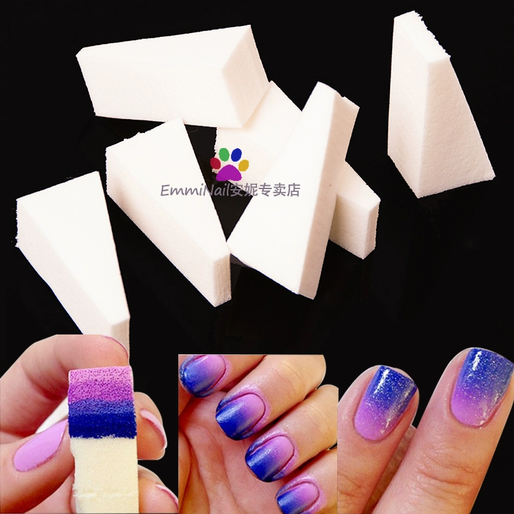 Gradient Sponge DIY Rainbow Creative Nail Art Tools - Công cụ Nail