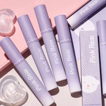 pinkbear leather bear lip glazed purple pink denim lipstick lipstick red A217 long lasting seven to qualify for girlfriend