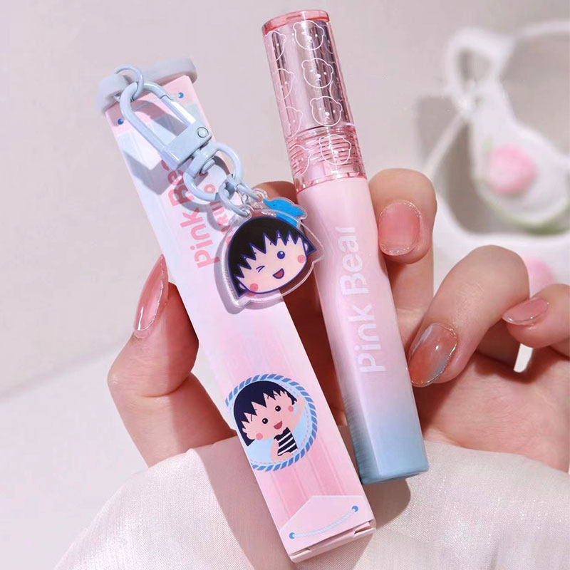 pinkbear Pi Kexiong mirror water light bubble lip glaze cherry small balls b150 lip mud B222 lip gloss gift box