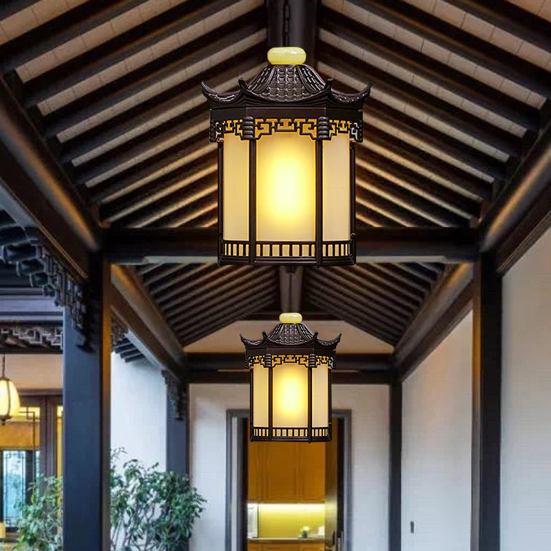 中式户外仿古灯笼,如何点亮你的庭院?🏮 宫廷凉亭连廊别墅大门口的秘密光源!-户外吊灯-淘宝好物网