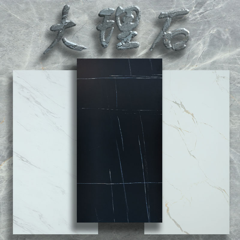 Commercial space 12mm industrial air - imitation marble plate reinforced composite wood floor dark clothing coffee shop