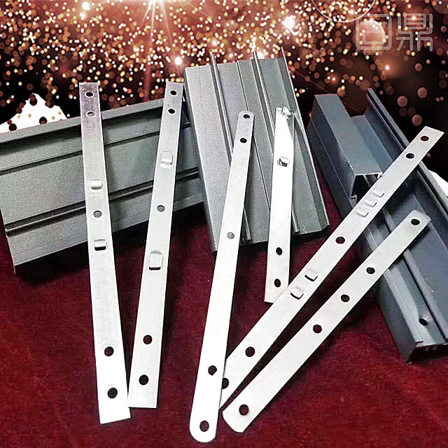 Aluminum alloy doors and windows installation fixed piece pull piece straight piece galvanized iron multi-purpose card belt card double card one word connection piece