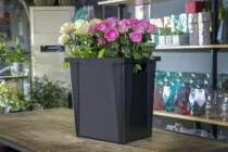 French frosted flower bucket Flower bucket Wake up flower bucket Plastic flower pot drop-resistant water storage bucket Flower tube drop-resistant PP material