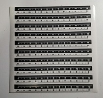 (Promotion) 12cm black and white two-color self-adhesive scale photographic reference label sticker scale measuring ruler