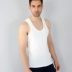 Kích thước lớn vest nam tăng màu mỡ rắn đen trắng 4XL5XL béo trẻ em chất béo cotton mùa hè lỏng cotton thêm lớn ao thun ba lo nu Áo vest