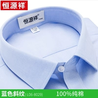 Нет гладких длинных рукавов 8029 Blue Twill