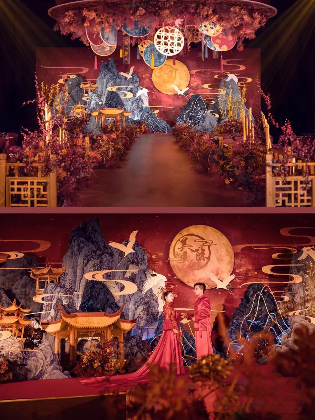 Shanghai Pure Chinese Wedding Wedding Meiji Tang Wedding Fire Basin saddle Fengguan Xia plotted to do all the Shanghai Outer Banks Chongming