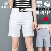 Golf shorts womens shorts 22 new clothing GOLF ball clothing summer fashion white shorts five-point pants