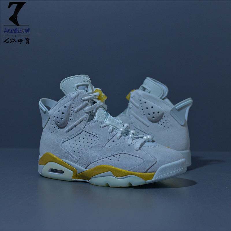 Air Jordan 6 Retro Aj6 Gray and Gold High-Top Retro Casual Basketball Shoes for Men and Women Dq4914-074