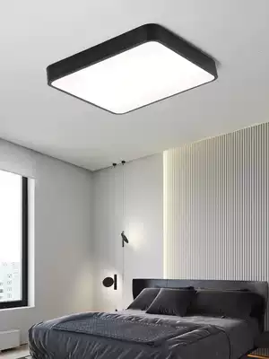 Nordic LED bedroom lamp ceiling lamp simple modern master room lamp warm square macaron room lamp