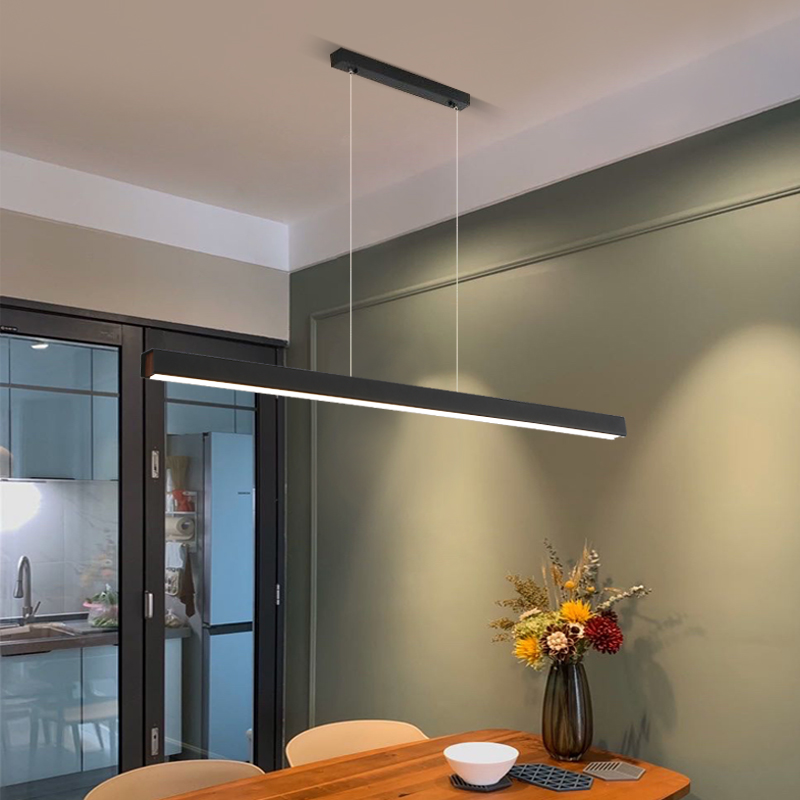 Word dining chandelier modern minimalist restaurant lamp tea room office bar minimalist long table dining room lamps