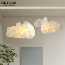 Childrens room cloud chandelier post modern floating white cloud decorative art lamp sales department lobby creative sand table chandelier