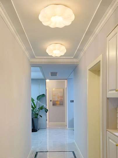 Corridor Light, Aisle Light, Home Entrance Foyer Cloakroom Lighting, Modern Simple Nordic Pumpkin Ceiling Light 357F