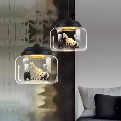Nordic simple modern bar dining room chandelier clothing store personality creative animal children's room bedroom cartoon chandelier