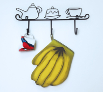 Banana baseball skull gloves Microwave oven kitchen creative insulation baking high temperature resistant anti-scalding thickened gloves