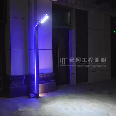 Led waterproof landscape light Garden light Outdoor 3 meters aluminum extrusion material street light Community lawn light Super bright garden light Square light