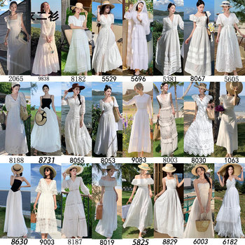 Hainan sanya travel photo beach skirt super white