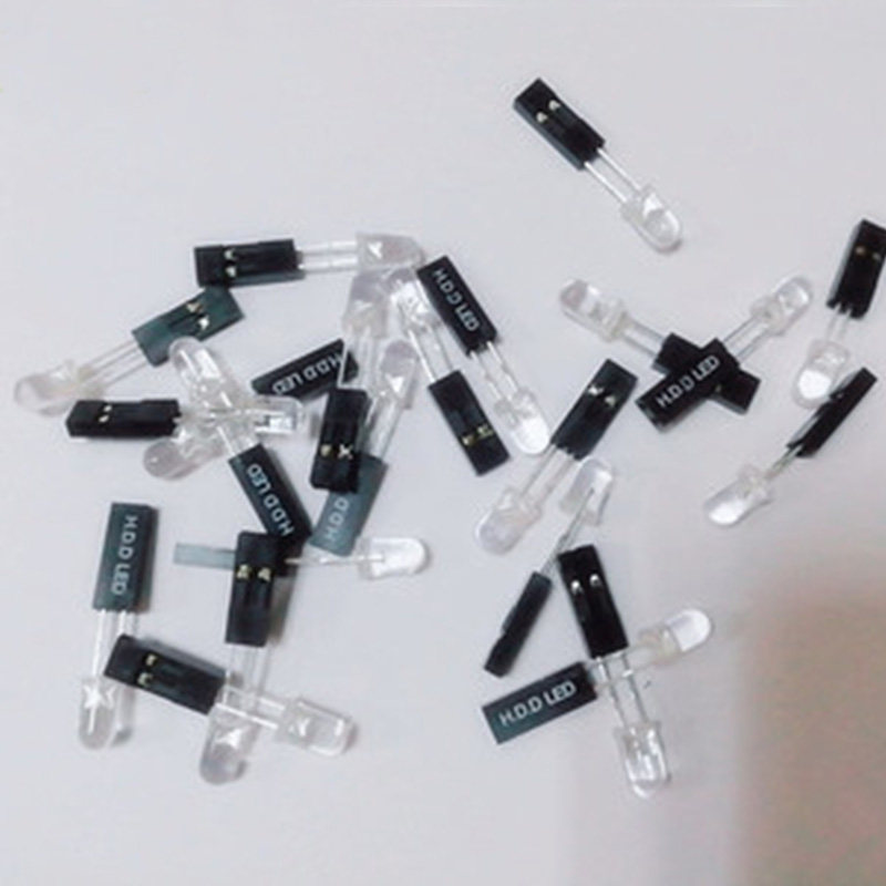 Transparent host shell special red blue hard disc LED HDD LED light red light blue light