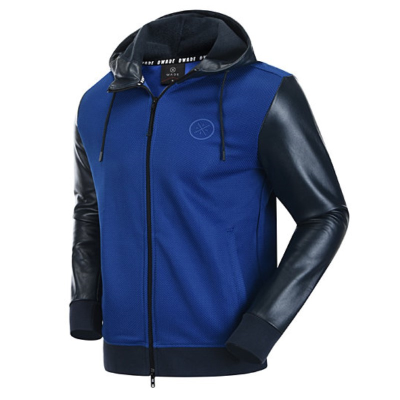 70% off Authentic Li-Ning Wade's Way High-End Black Label Cardigan Hooded Pu Sleeve Sweatshirt Jacket with Tag 899
