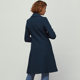 Monsoon commuting simple-waisted high-length thickened suit collar woolen coat jacket for women 8643DA203