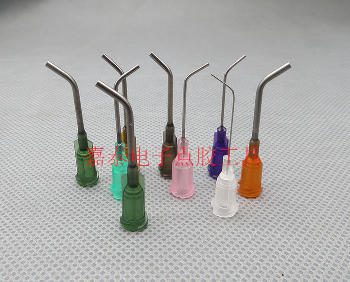 Lengthened dispensing needle 45 degrees 1 inch screw mouth bend angle needle Angle Needle Dispensing Machine Syringe Mouth tube