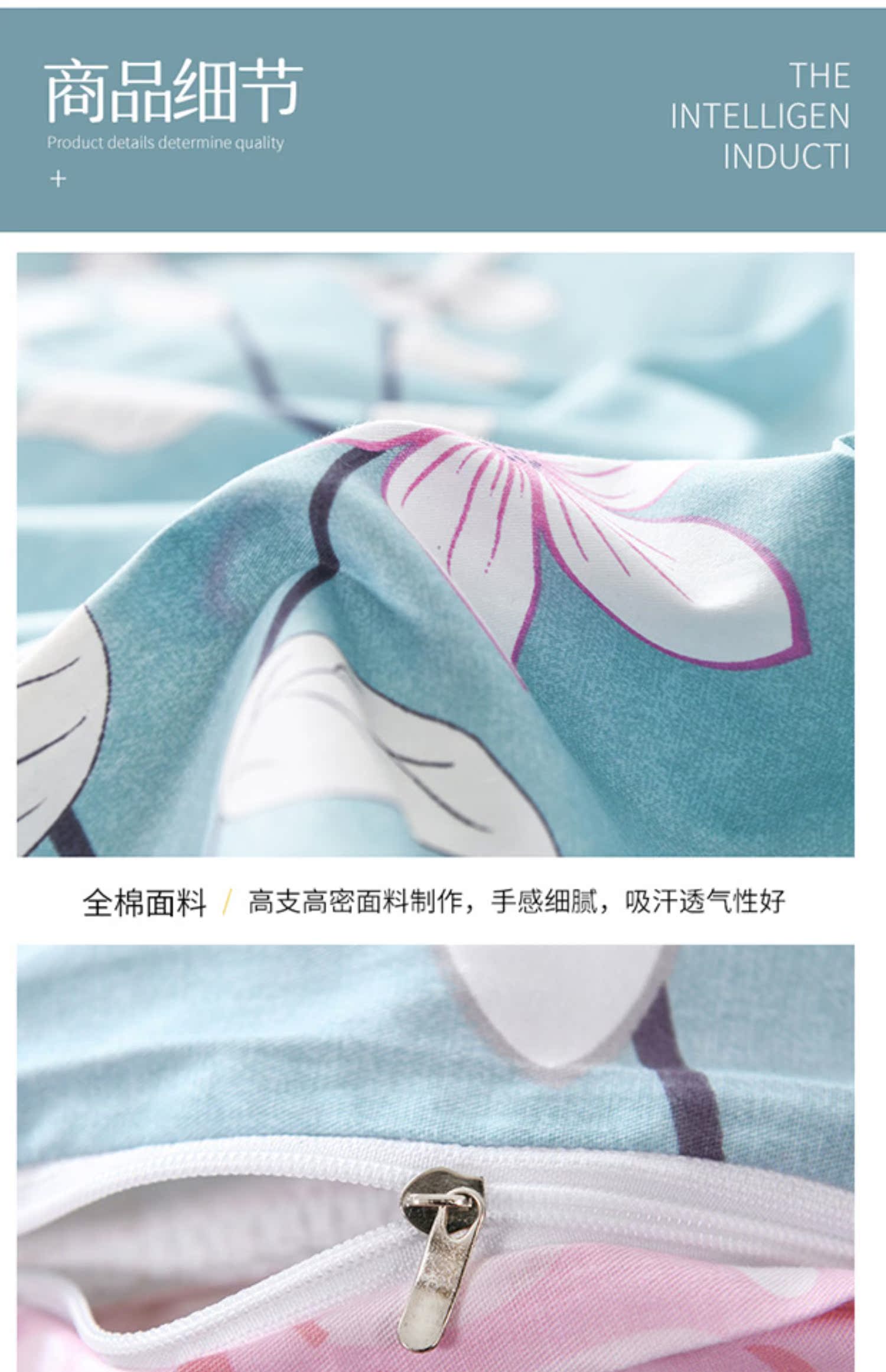 in Red gió mền bông ròng Liu Jiantao một gia đình bốn bông vải giường chăn ba mảnh 4/4 - Bộ đồ giường bốn mảnh chăn ga gối đệm cute