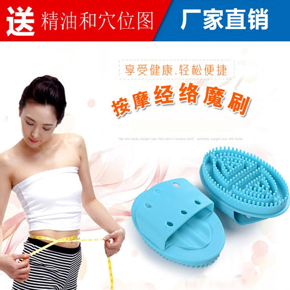 Meridian Brush with Brush With a Brush With a Brush Leg Massage Brushed Legs Brush With Five Rows Of Brushed Essential Oils Brush