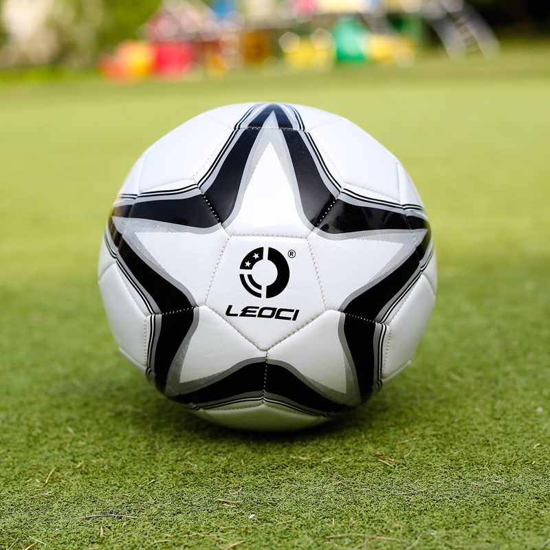 Match Soccer World Cup PU Soft Leather No. 5 Black and White Children Primary and Secondary School Students Leather Champions League High School Entrance Examination Adults