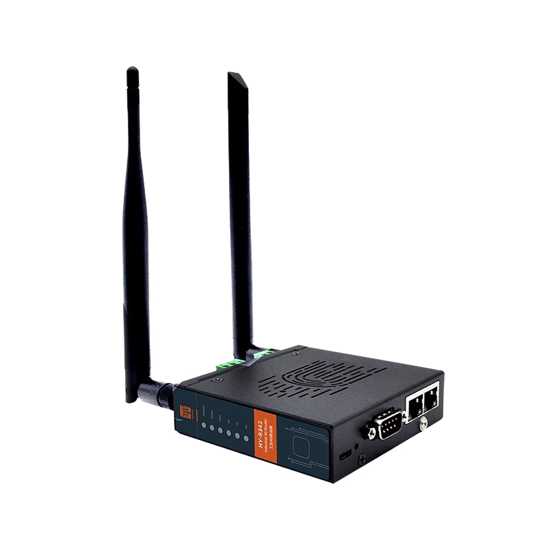 愛能信 4g無線路由器4G工業插卡無線路由器雙網口485串口轉WiFi網關全網通遠程 華允物聯HY-R342