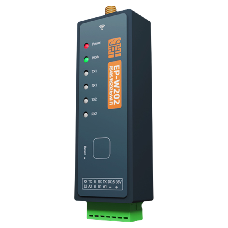 华允物联EP-W202串务器双路485/232转双频2.4G+5G Modbus工业级2口485转以太网口双频Wi-Fi6串口服务器-淘宝 ...