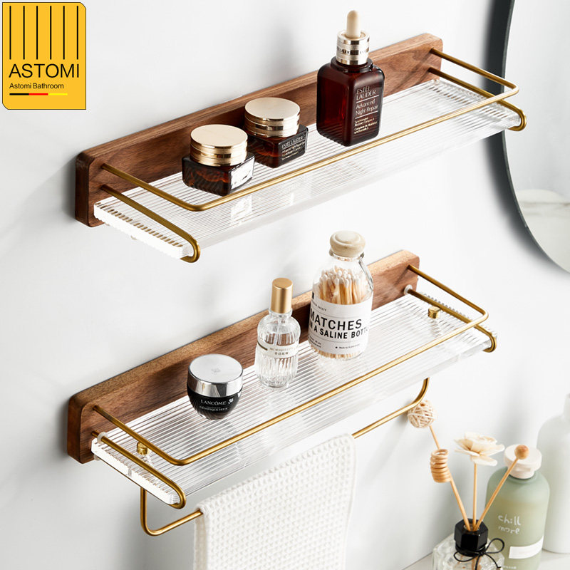 Makeup room Pressure Crystal Bathroom Toilet Wall Wall-free Punch Towels