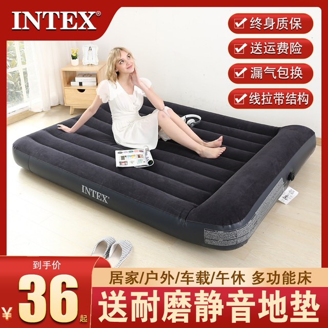 Air bed air mattress double household enlarged single camping outdoor floor bed folding bed portable inflatable bed
