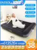 INTEX air cushion Inflatable bed Double household large single folding bed Inflatable pad Simple portable bed