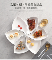 Creative household dish set Ceramic platter Creative dish plate Deep dish plate odd shape plate combination