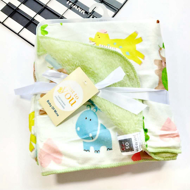 Autumn and winter baby blanket blanket fleece cloud blanket coral