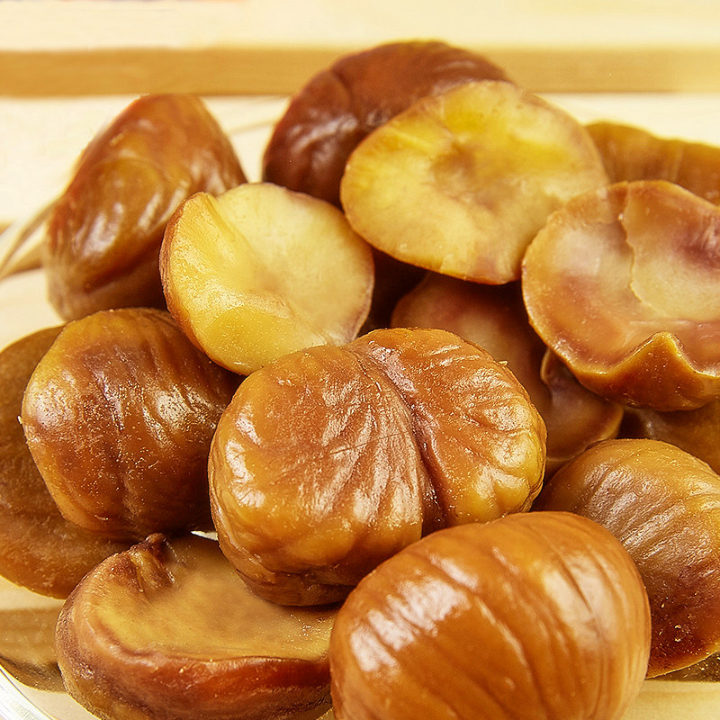 Chestnut kernels instant sweet chestnut kernels 1000g chestnut kernels peeled fresh snacks open bag ready to eat cooked oil chestnut kernels