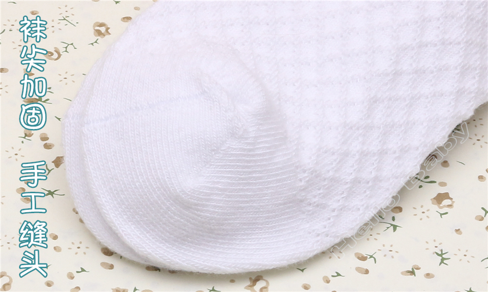 Trẻ em của mùa hè vớ lưới cotton phần mỏng vớ sinh viên trai vớ giản dị nhỏ học sinh trung học của vớ ống tất đùi