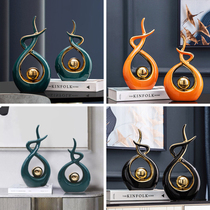 Modern light luxury living room wine cabinet decoration TV cabinet porch ornaments home accessories European-style light luxury Crafts furnishings