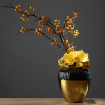 New Chinese fake flower simulation fortune fruit decoration plant Villa indoor potted living room flower desktop tree green plant bonsai