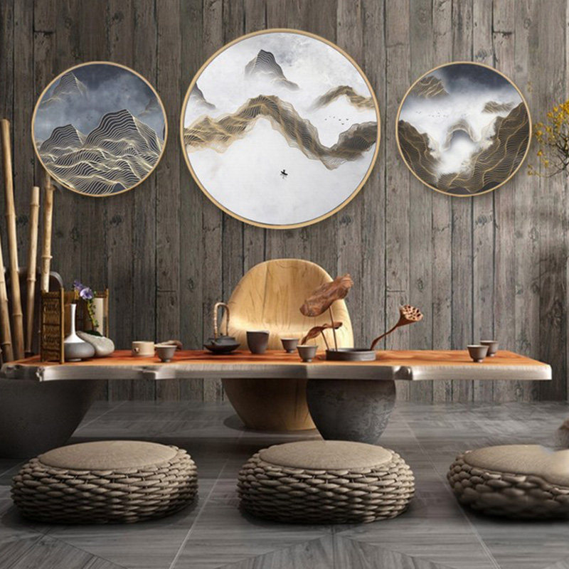 Wall Trim Pendant Bedroom Living Room Dining Room Dining Hall Background Wall Hanging Painting Creativity New Chinese Background Wall Wall-mounted Wall Decoration Wall Decoration