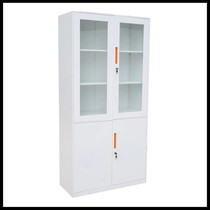 Office furniture glass door cabinet Tin Cabinet Short Cabinet Locker locker Information cabinet with lock small cabinet dressing iron cabinet