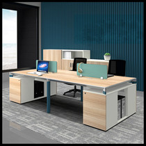 Brand Office Furniture Fashion Multi-Worker Finance Desk Chair Brief Modern Cabinet Station Combinations