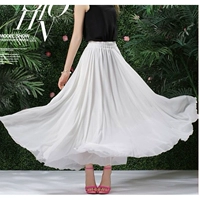 540 белый шифон (свободная талия) три слоя