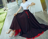 540 Черный шифон (кружево) сопоставление цвета с обеих сторон