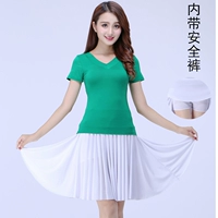 Белый комплект, шелковая юбка