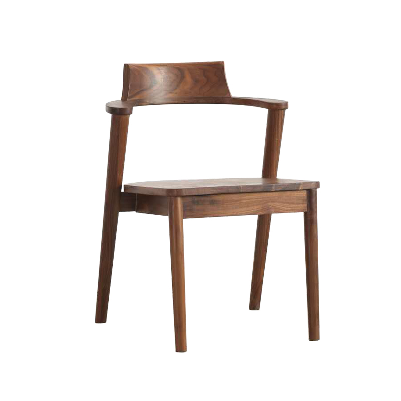 Japanese pure solid wood dining chair All solid wood Desk chair North American oak dining chair Environmental chair Environmental protection chair